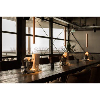 SLV 152379 UBA Pendant, Pendelleuchte, rund, brushed copper, 9W LED, 3000K