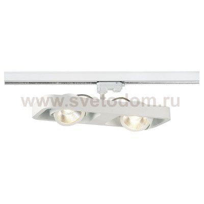 SLV 152581 LYNAH Spot, weiss, 2x10W LED, inkl. 3P.-Adapter
