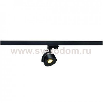 SLV 152600 KALU TRACK LEDDISK Leuchten- kopf, schwarz, 3000K, inkl. 3P.-Adapter