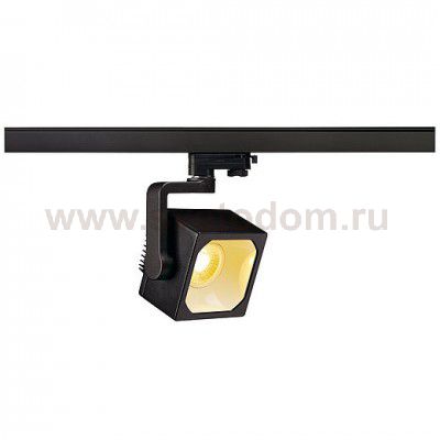 SLV 152750 EURO CUBE Spot, schwarz, 60°, 3000K, CRI90, inkl. 3P.-Adapter