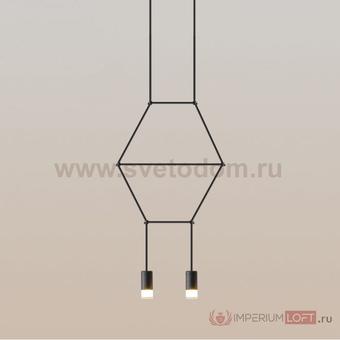 Подвесной светильник Via Wireflow Lineal Pendant Light 2 ImperiumLoft 152907-22