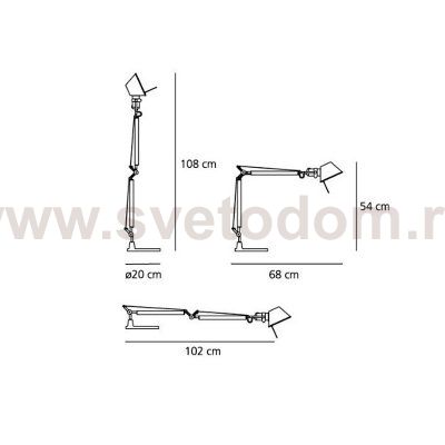 Настольная лампа Tolomeo Mini