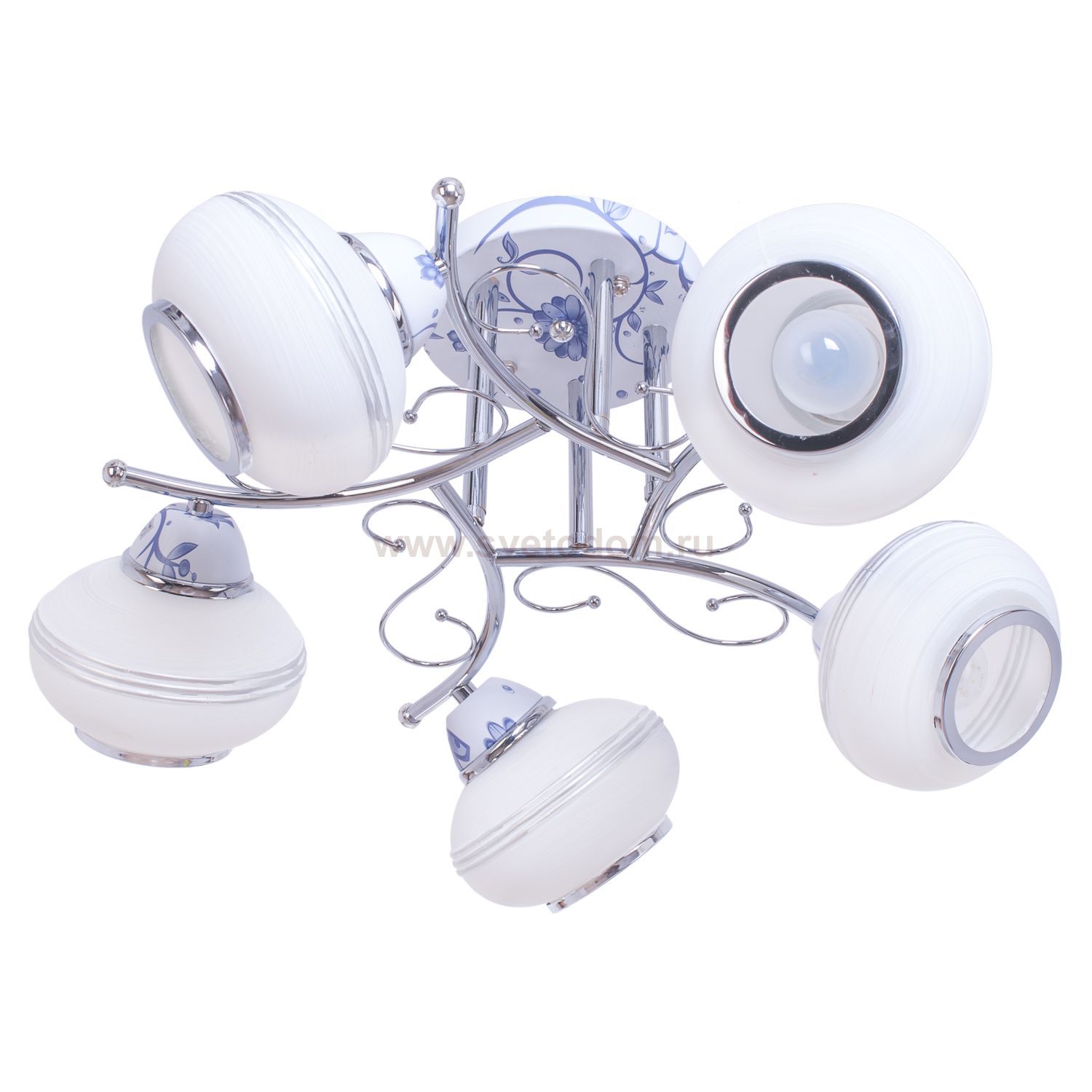 Люстра эконом Экономсвет 1533/5CR WT