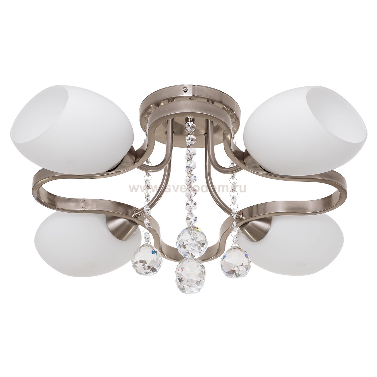 Люстра классическая с хрусталем Экономсвет 15401/4SN WT