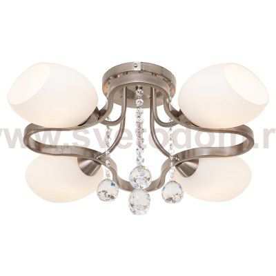 Люстра классическая с хрусталем Экономсвет 15401/4SN WT