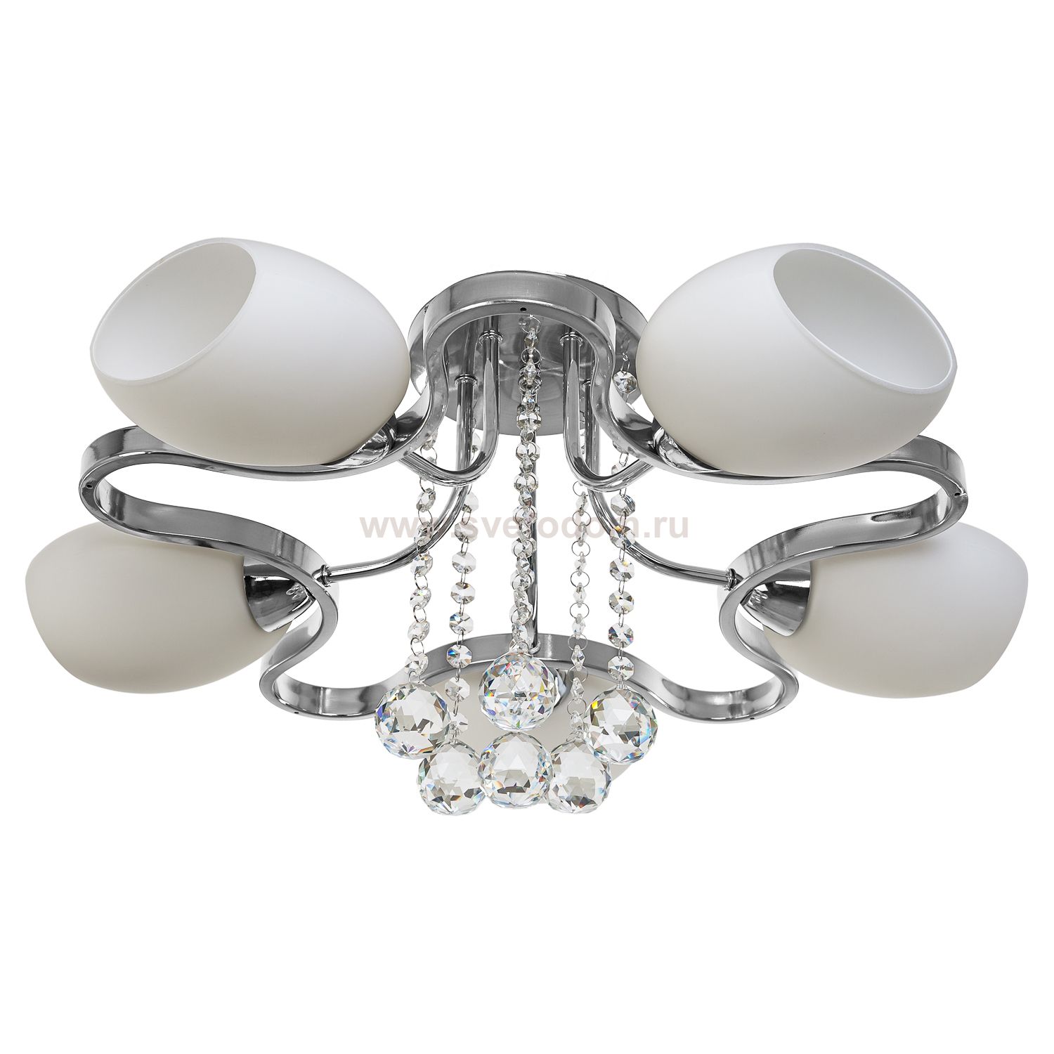 Люстра классическая с хрусталем Экономсвет 15401/5CR WT