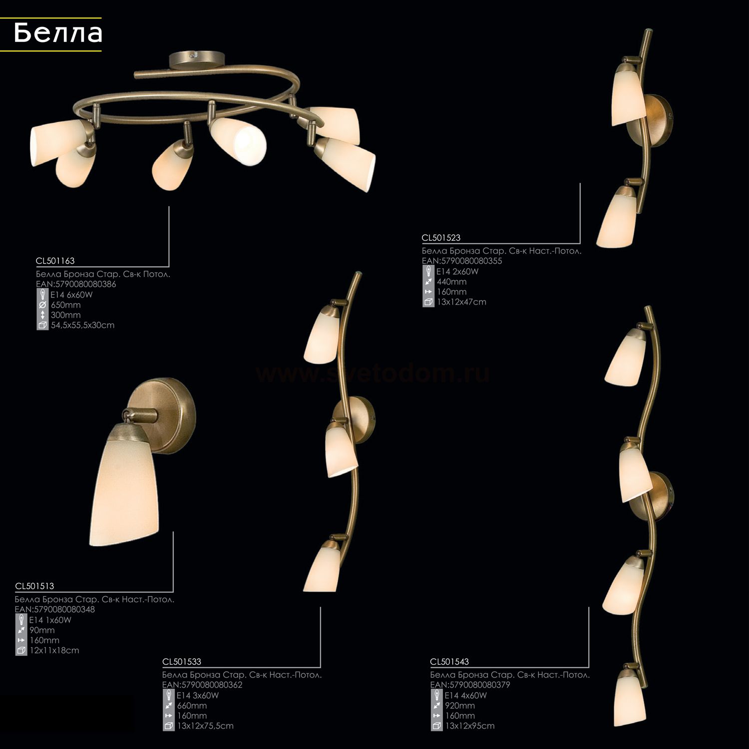 Светильник поворотный спот Citilux CL501513 Белла