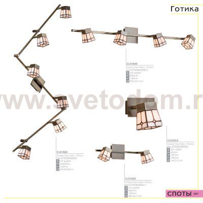 Светильник поворотный спот Citilux CL512563 Готика