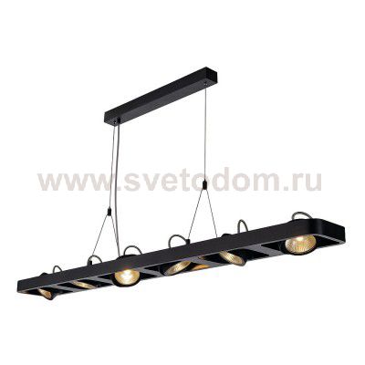 SLV 154920 LYNAH LED Pendelleuchte, hexa, mattschwarz, 6x10W, 3000K