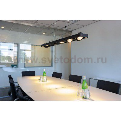 SLV 154920 LYNAH LED Pendelleuchte, hexa, mattschwarz, 6x10W, 3000K