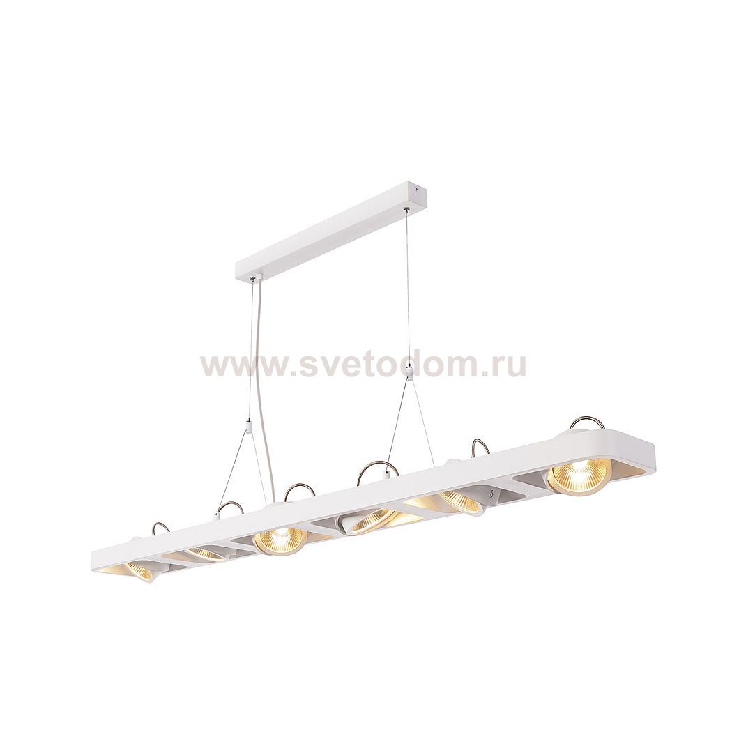 SLV 154921 LYNAH LED Pendelleuchte, hexa, mattweiss, 6x10W, 3000K