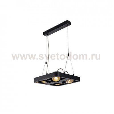 SLV 154930 LYNAH LED Pendelleuchte, square, mattschwarz, 4x10W, 3000K