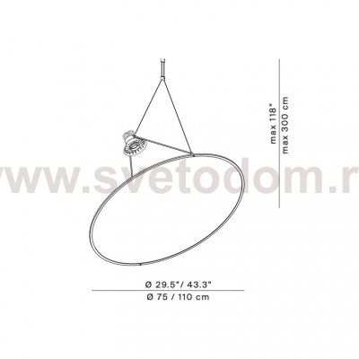 Подвесной светильник Zoi D50 Gold ImperiumLoft 155063-60
