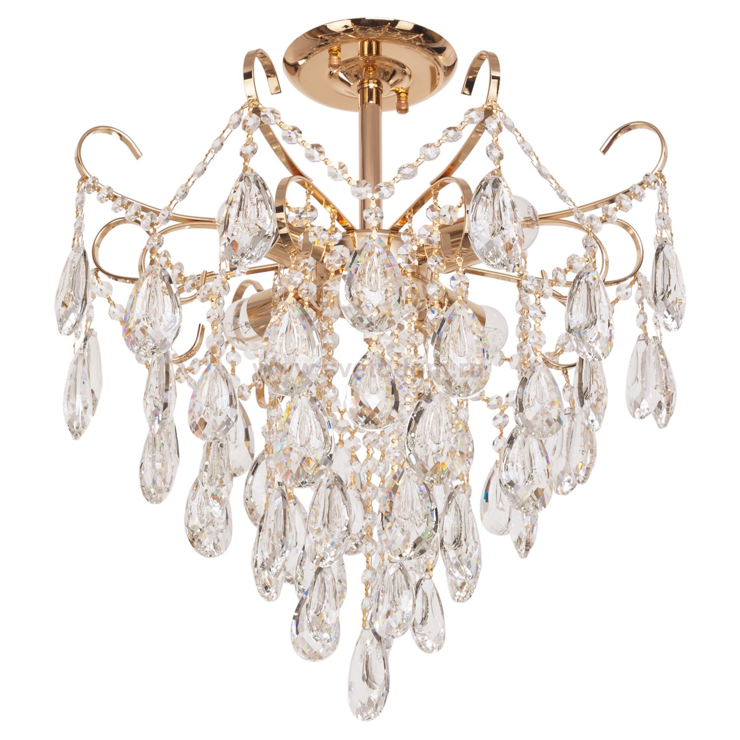 Люстра с хрусталем 15506/4FGD WT Экономсвет