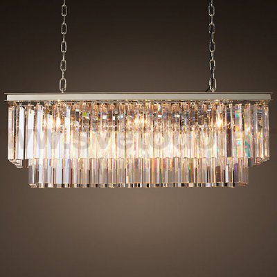 Люстра RH 1920S ODEON CLEAR GLASS FRINGE 120 nickel ImperiumLoft 155093-22