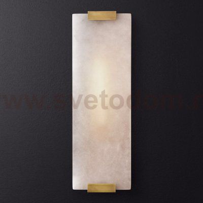 Бра Marble Rectangle Wall Lamp Brass ImperiumLoft 155095-22