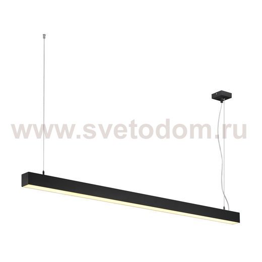 SLV 155120 Q-LINE SINGLE LED, Pendel- leuchte, 1500mm, schwarz