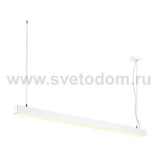 SLV 155121 Q-LINE SINGLE LED, Pendel- leuchte, 1500mm, weiss