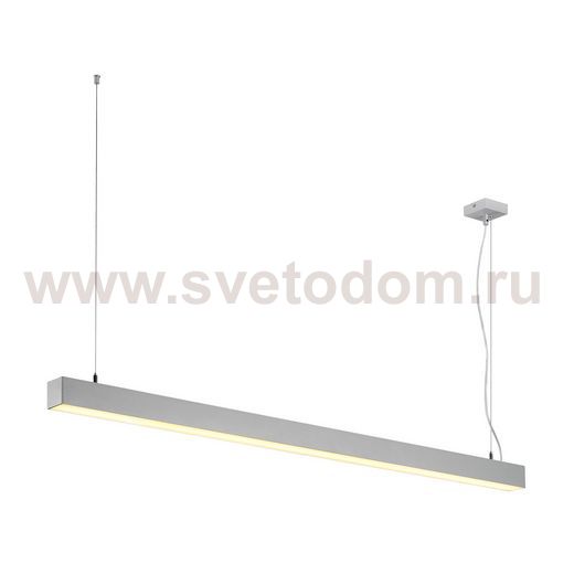 SLV 155124 Q-LINE SINGLE LED, Pendel- leuchte, 1500mm, silber