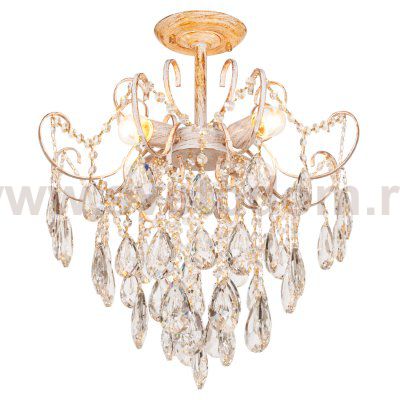 Люстра с хрусталем 15512/4WT+GD WT Экономсвет