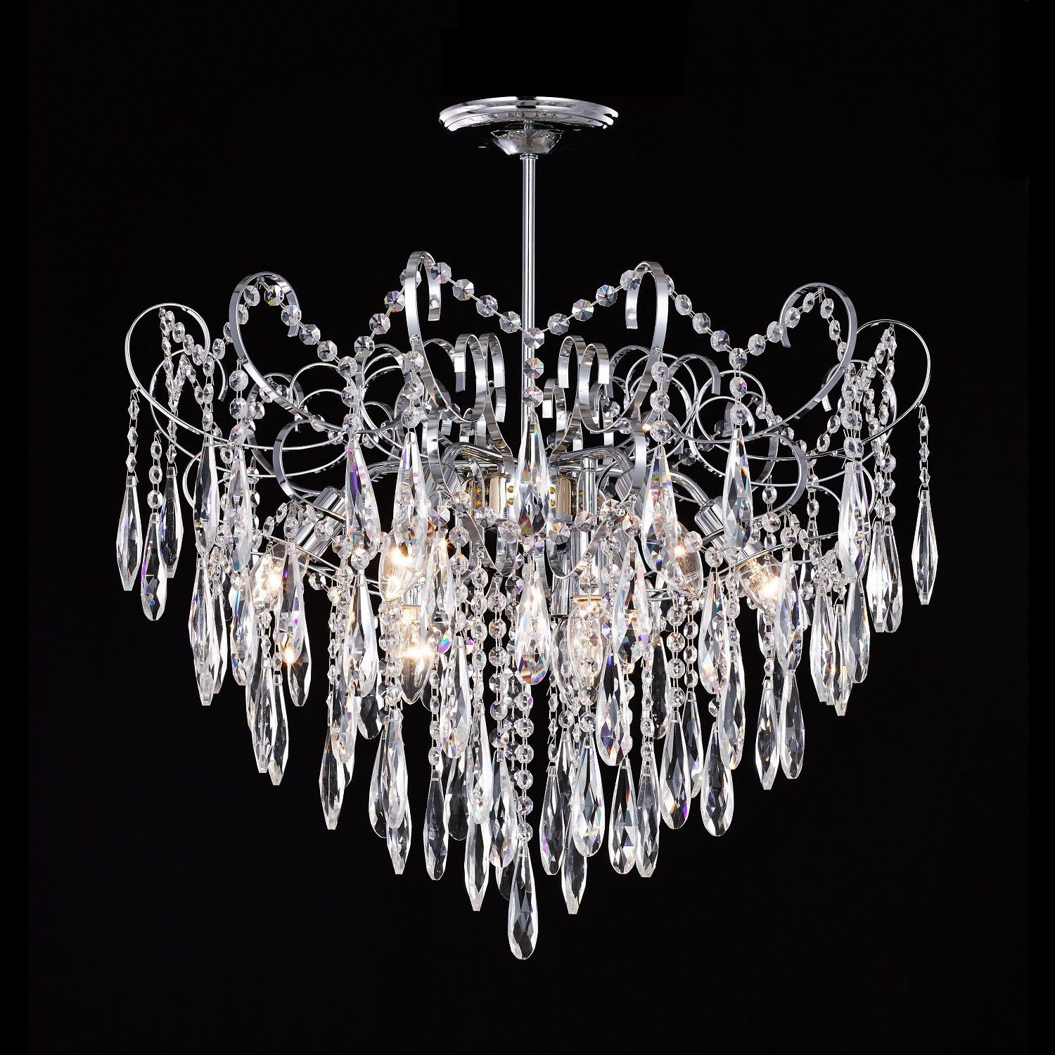 Люстра хрустальная 15539/9CR+CL Экономсвет