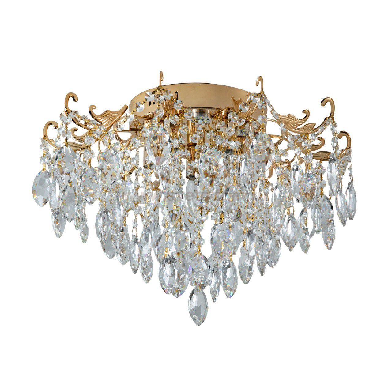 Люстра хрустальная 15543/8+8FGD+CL WTLED ЭкономСвет