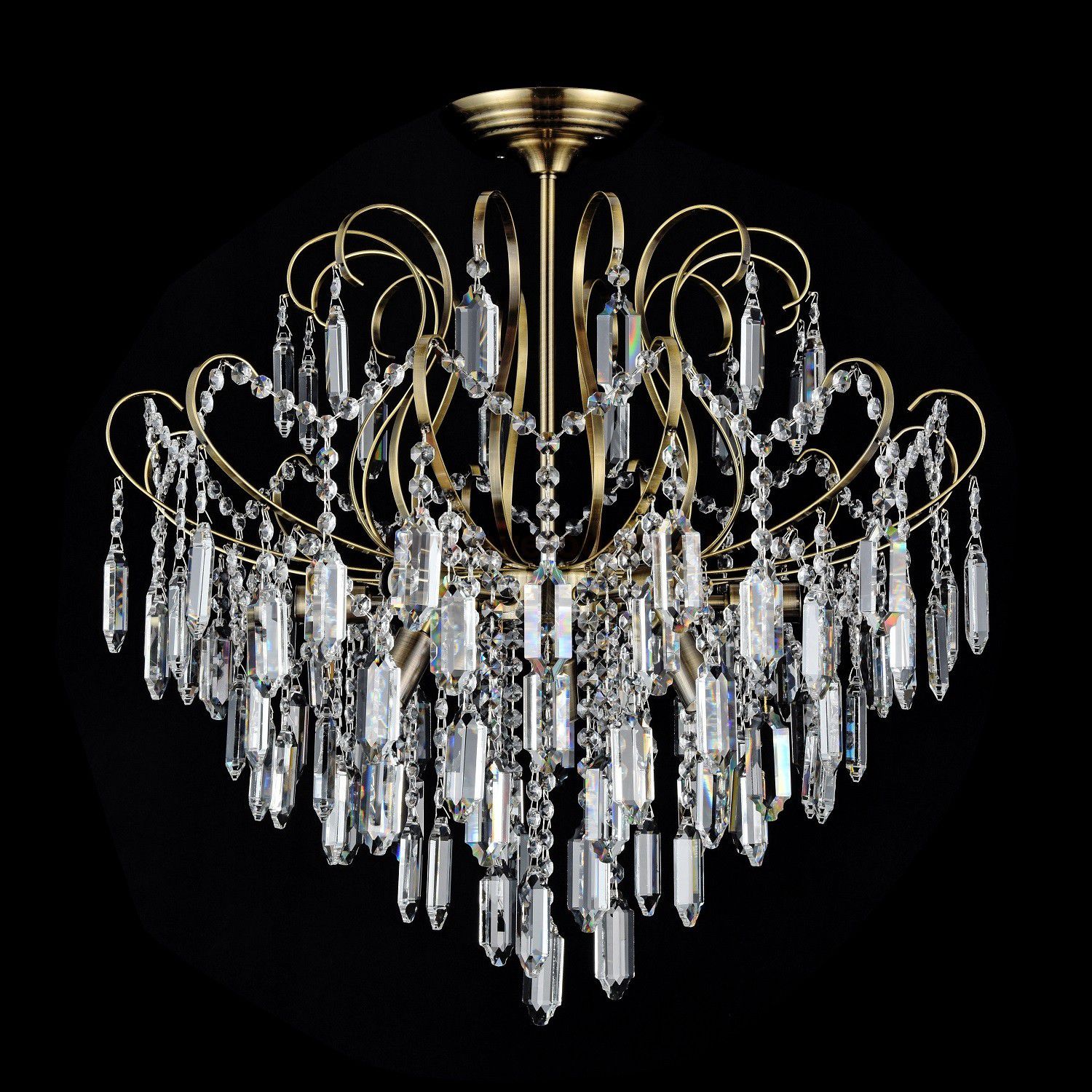 Люстра хрустальная 15548/9AB+CL ЭкономСвет