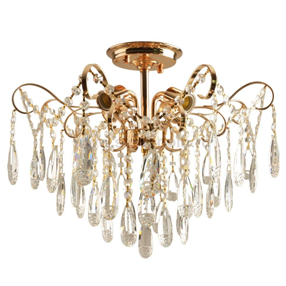 Люстра хрустальная 15549/4FGD+CL Экономсвет