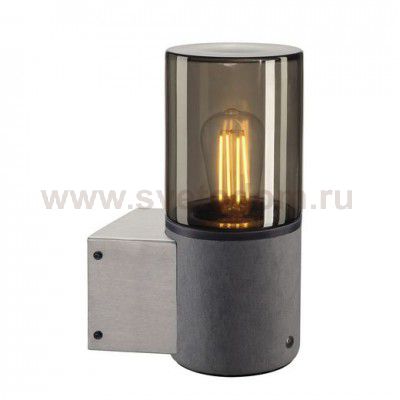 SLV 155752 CONCRETE TUBE Wandleuchte, Rauchglas, E27