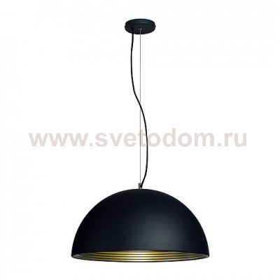 SLV 155920 FORCHINI M Pendelleuchte, PD-1, 50cm, rund, schwarz/ silber, E27, max. 40W