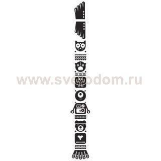 SLV 155980 Sticker Totem Owl, schwarz, inkl. Rakel
