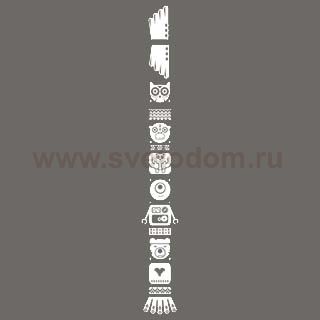 SLV 155990 Sticker Totem Owl, weiss, inkl. Rakel