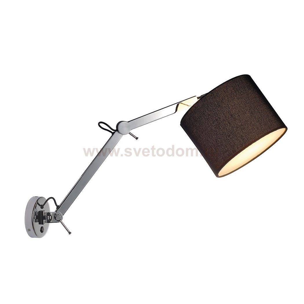 SLV 156010 TENORA WL-2 Wandleuchte, mit Doppelschwenkarm, schwarz, E27, max. 60W - 2 Packst?cke !