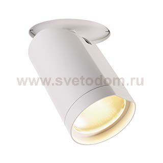 SLV 156401 BILAS Deckeneinbauleuchte, LED Downlight, rund, mattweiss, 20W, 25°, 2700K