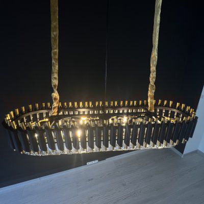 Люстра Empire Black Rectangular Chandelier Crystal ImperiumLoft 156487-22