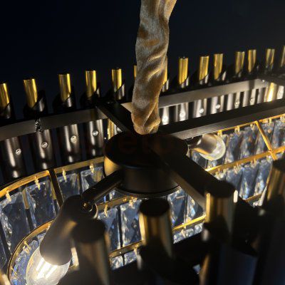 Люстра Empire Black Rectangular Chandelier Crystal ImperiumLoft 156487-22
