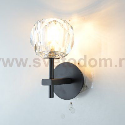 Бра RH Boule de Cristal Single Sconce Black ImperiumLoft 156563-22