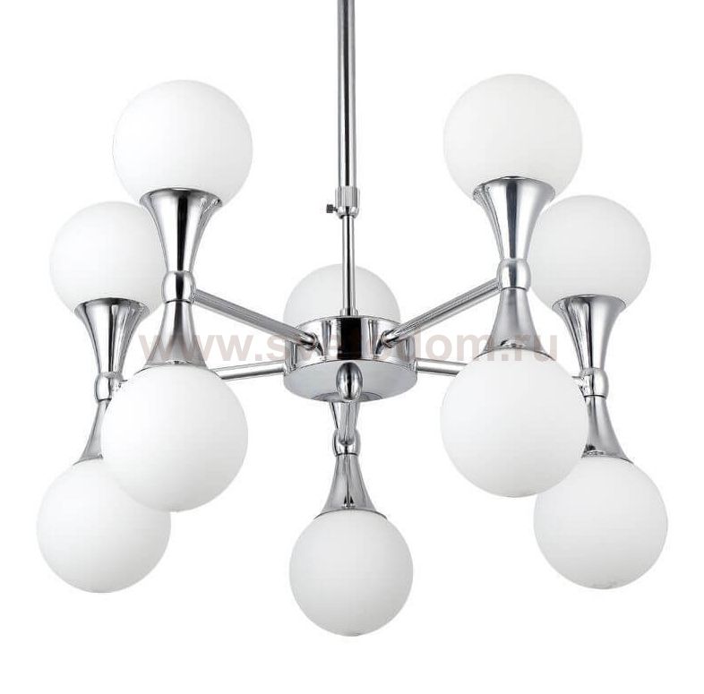 Люстра Ball Valley Chandelier Chromium 10 ImperiumLoft 156882-22