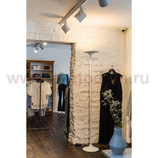 SLV 157011 ROMA LED Standleuchte, 30W, mattweiss, 3000K, Fussdimmer