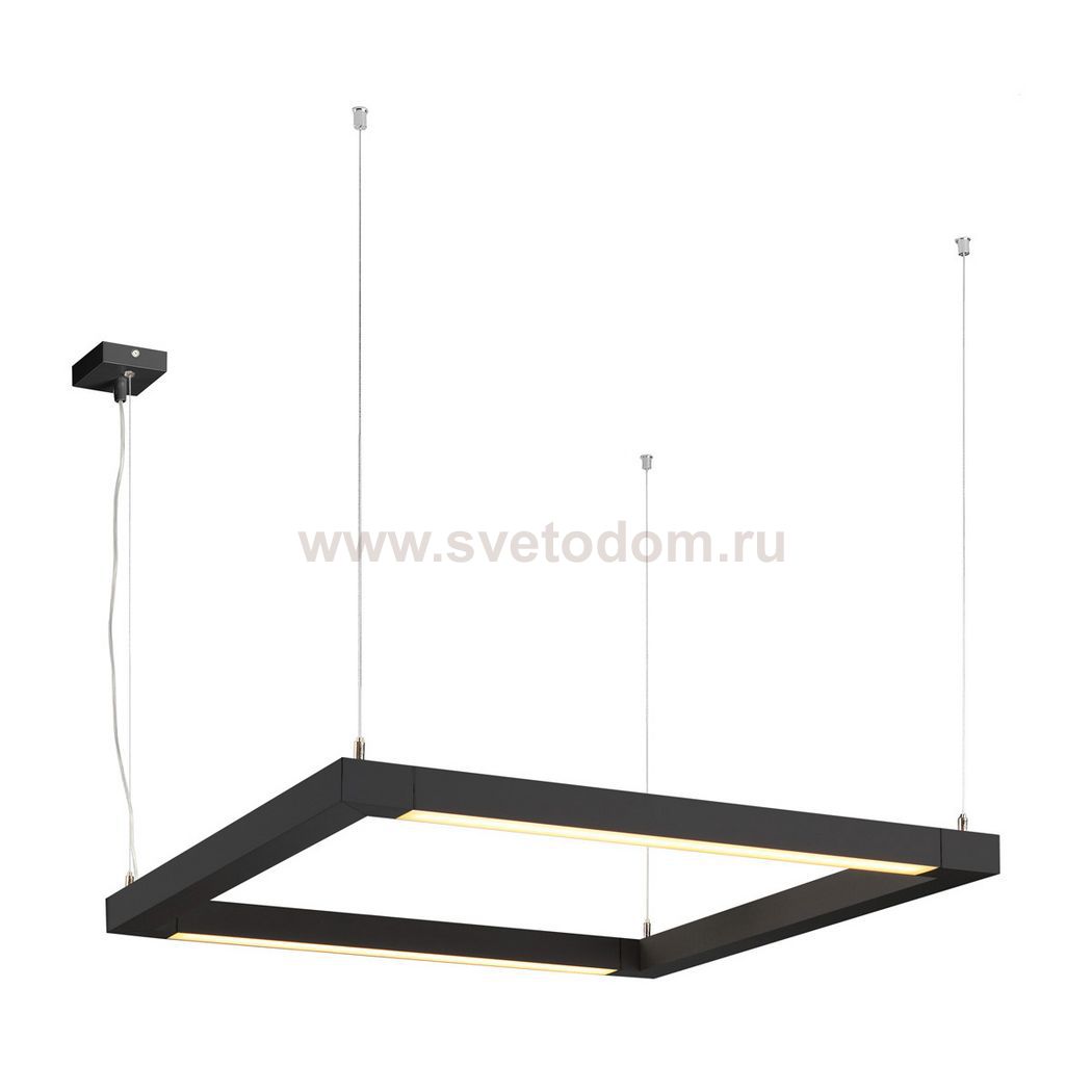SLV 157650 OPEN GRILL LED, Double Twist Pendelleuchte, eckig, schwarz