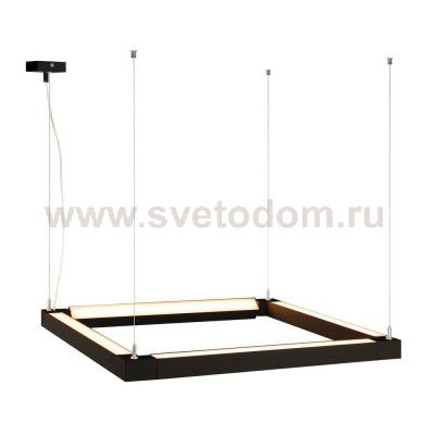 SLV 157650 OPEN GRILL LED, Double Twist Pendelleuchte, eckig, schwarz