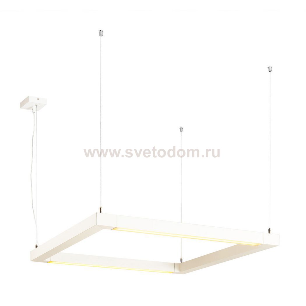 SLV 157651 OPEN GRILL LED, Double Twist Pendelleuchte, eckig, weiss