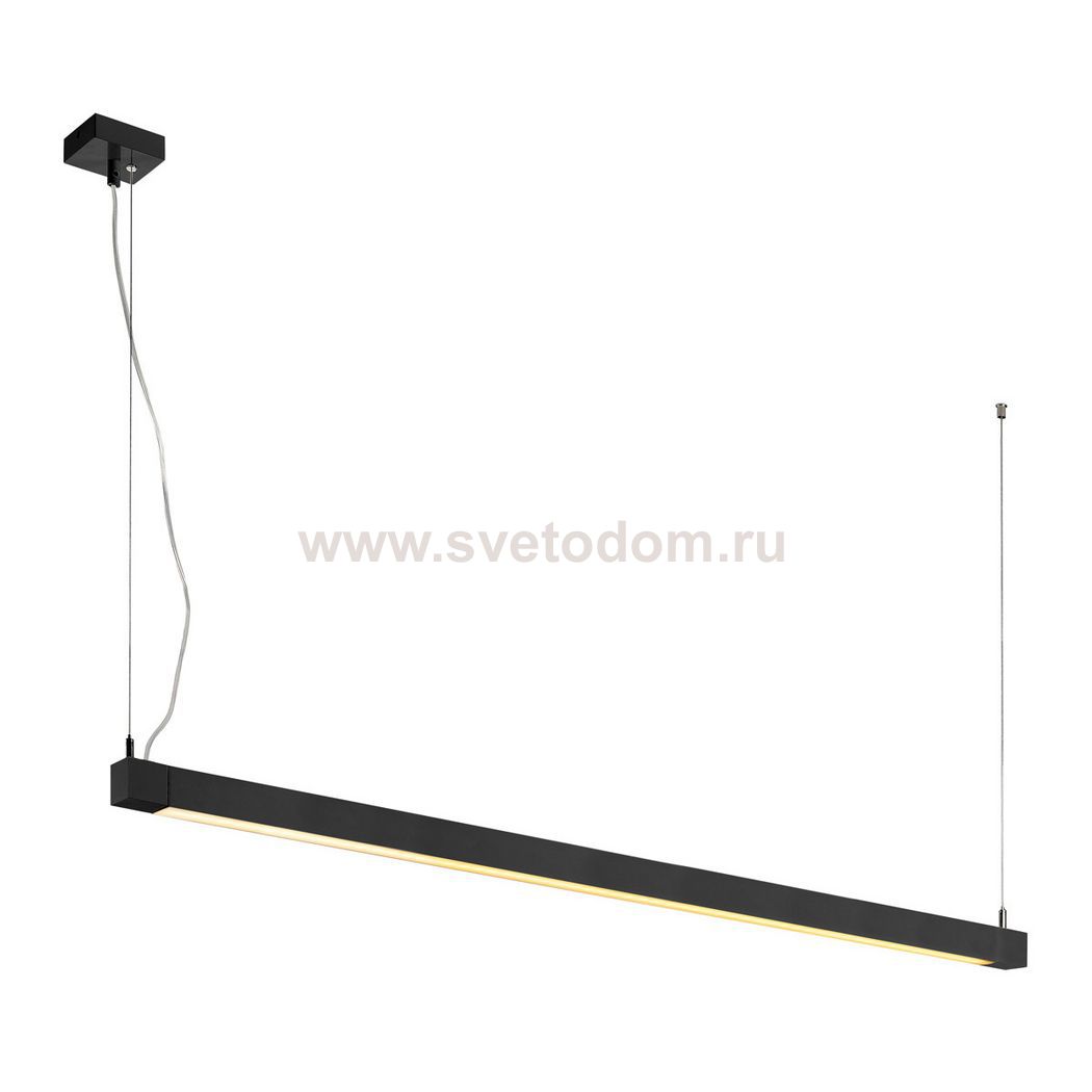 SLV 157670 OPEN GRILL LED, Single Twist Pendelleuchte, 1200mm, schwarz