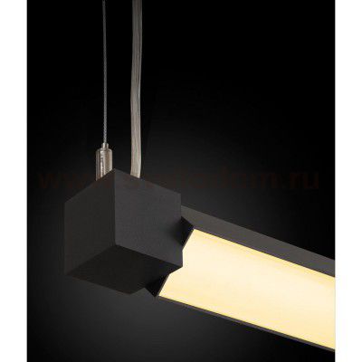 SLV 157670 OPEN GRILL LED, Single Twist Pendelleuchte, 1200mm, schwarz
