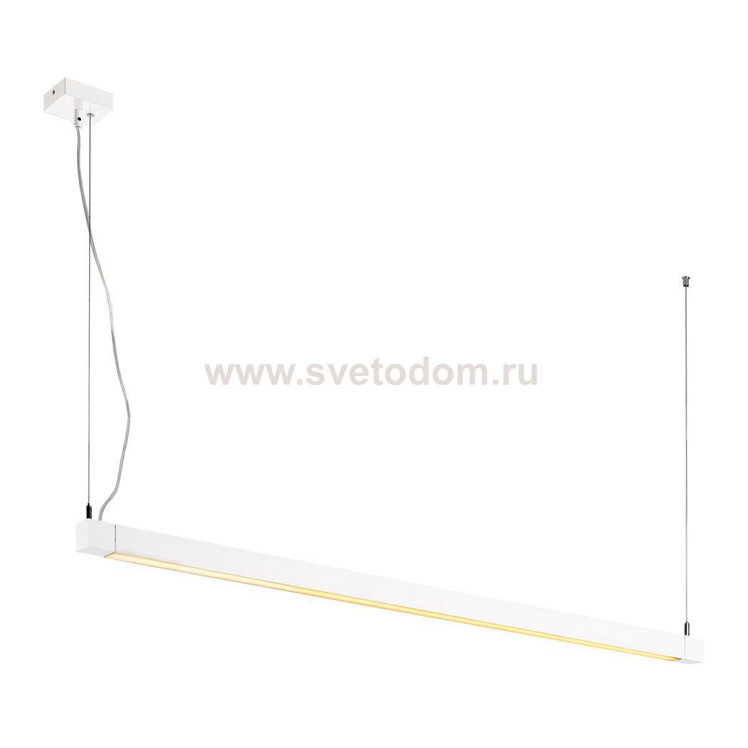 SLV 157671 OPEN GRILL LED, Single Twist Pendelleuchte, 1200mm, weiss