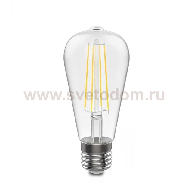 Лампа Gauss Filament ST64 10W 970lm 4100К Е27 LED (157802210)