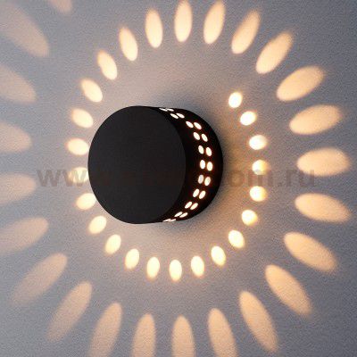 Arkada черный уличный настенный светодиодный светильник 1585 TECHNO LED Elektrostandard