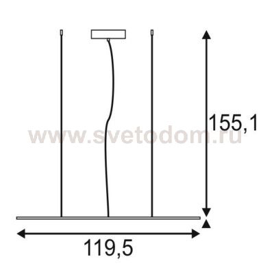 SLV 158864 I-PENDANT PRO PREMIUM LED Pendelleuchte, 1195x295mm, UGR<19, 4000K, silbergrau