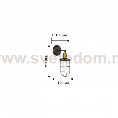 Светильник настенный бра Favourite 1589-1W Dock