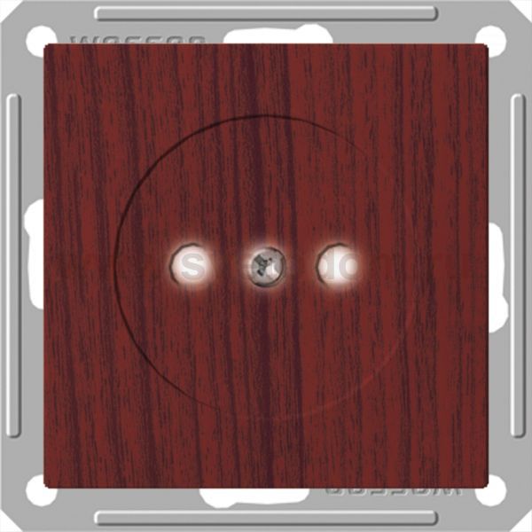 Розетка Wessen 59 с/у без рамки (250В, 16А, с ЗП) мореный дуб (RS16-151-9-86)